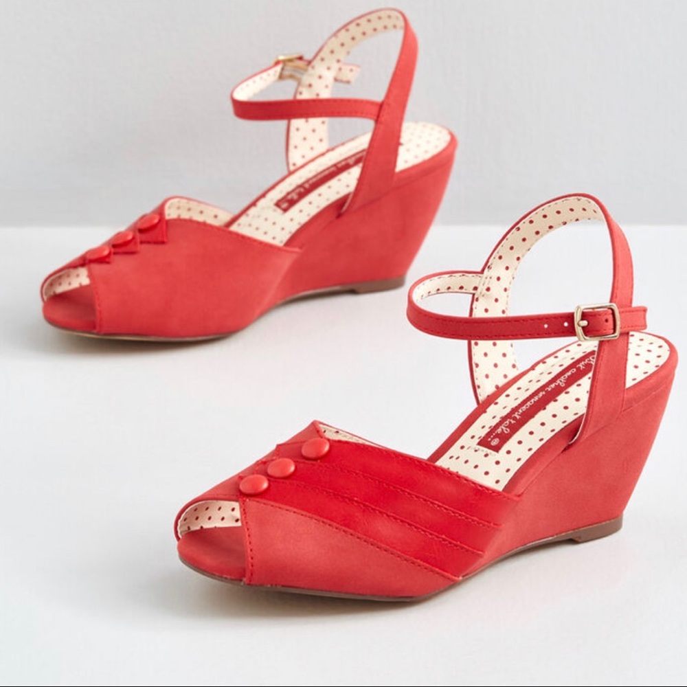 B.A.I.T. Footwear Musically Moved Peeptoe Wedge